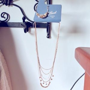 Mixed metals Earring and necklace set. Bought for an event I didn’t go to. New